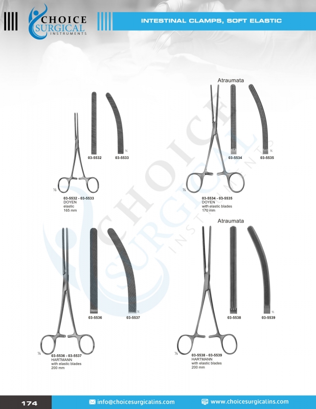 Forceps, Intestinals Clamps, Specula, Biopsy Forceps, Anuscopes Gall Duct